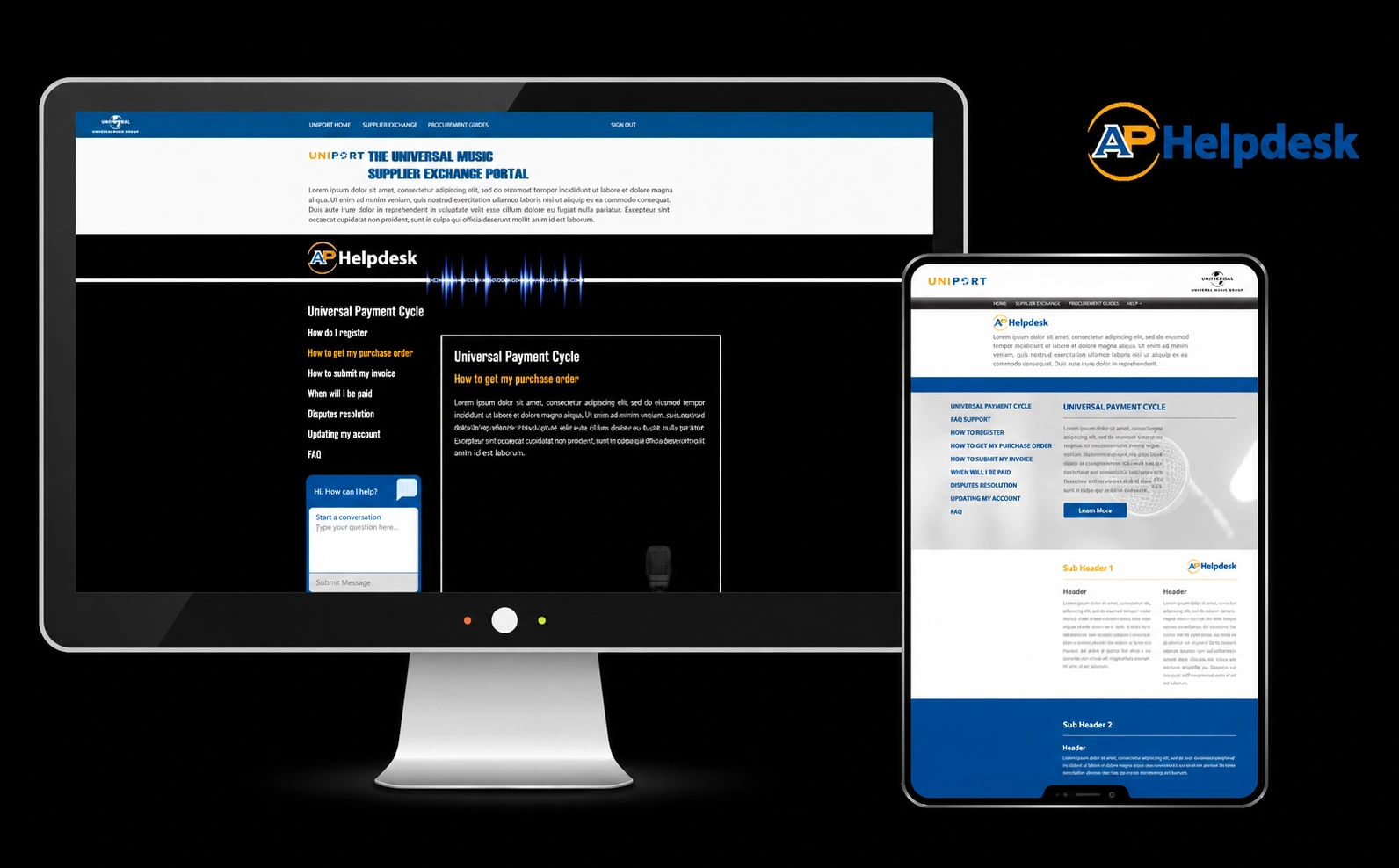 Helpdesk identity and portal