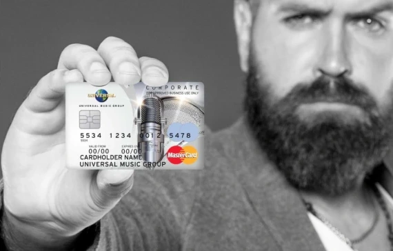 Universal Music Group corporate Mastercard portrait