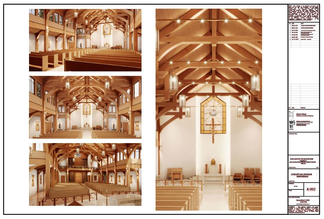 Chapel design and donor recognition