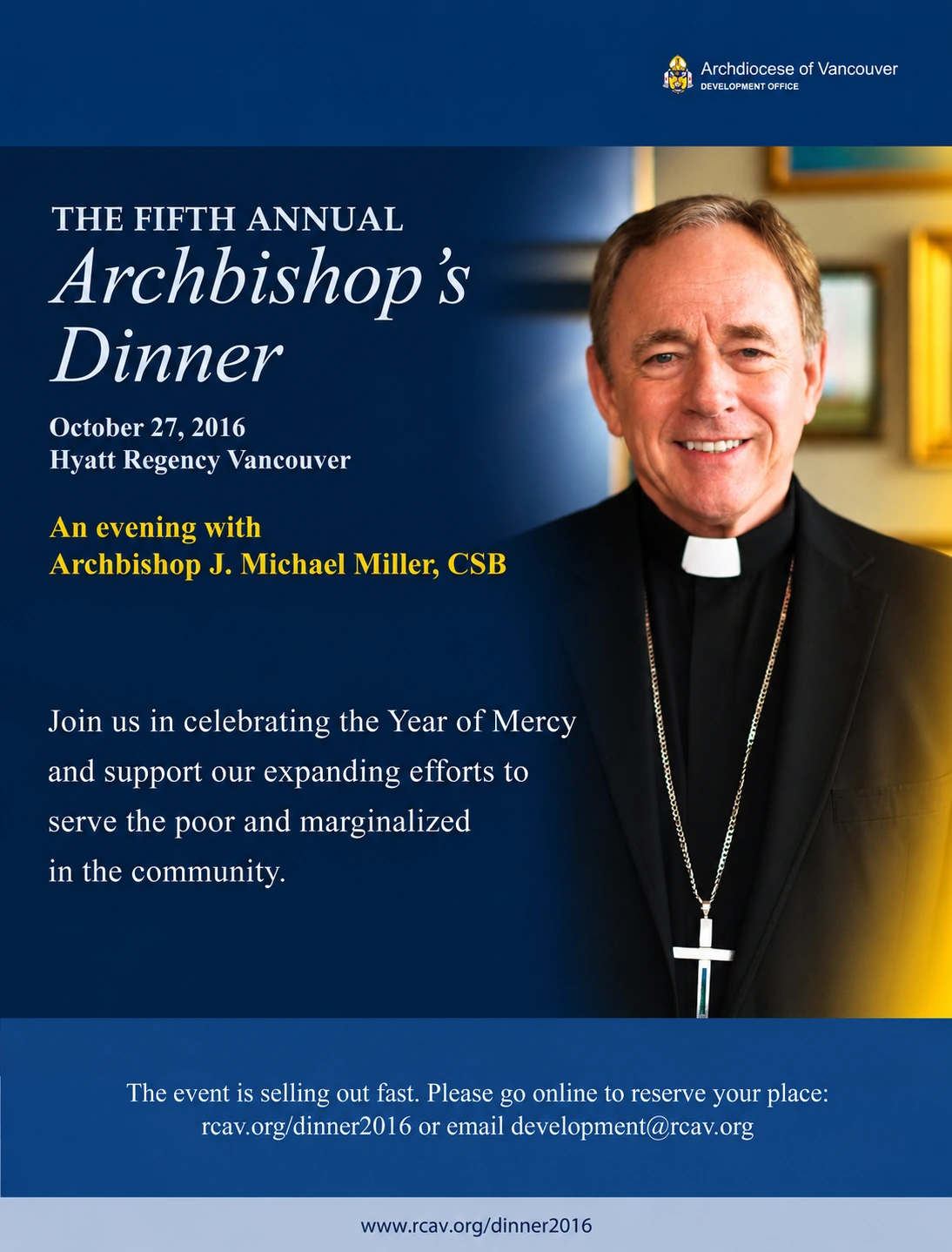 Archbishop’s Dinner campaign advertisement