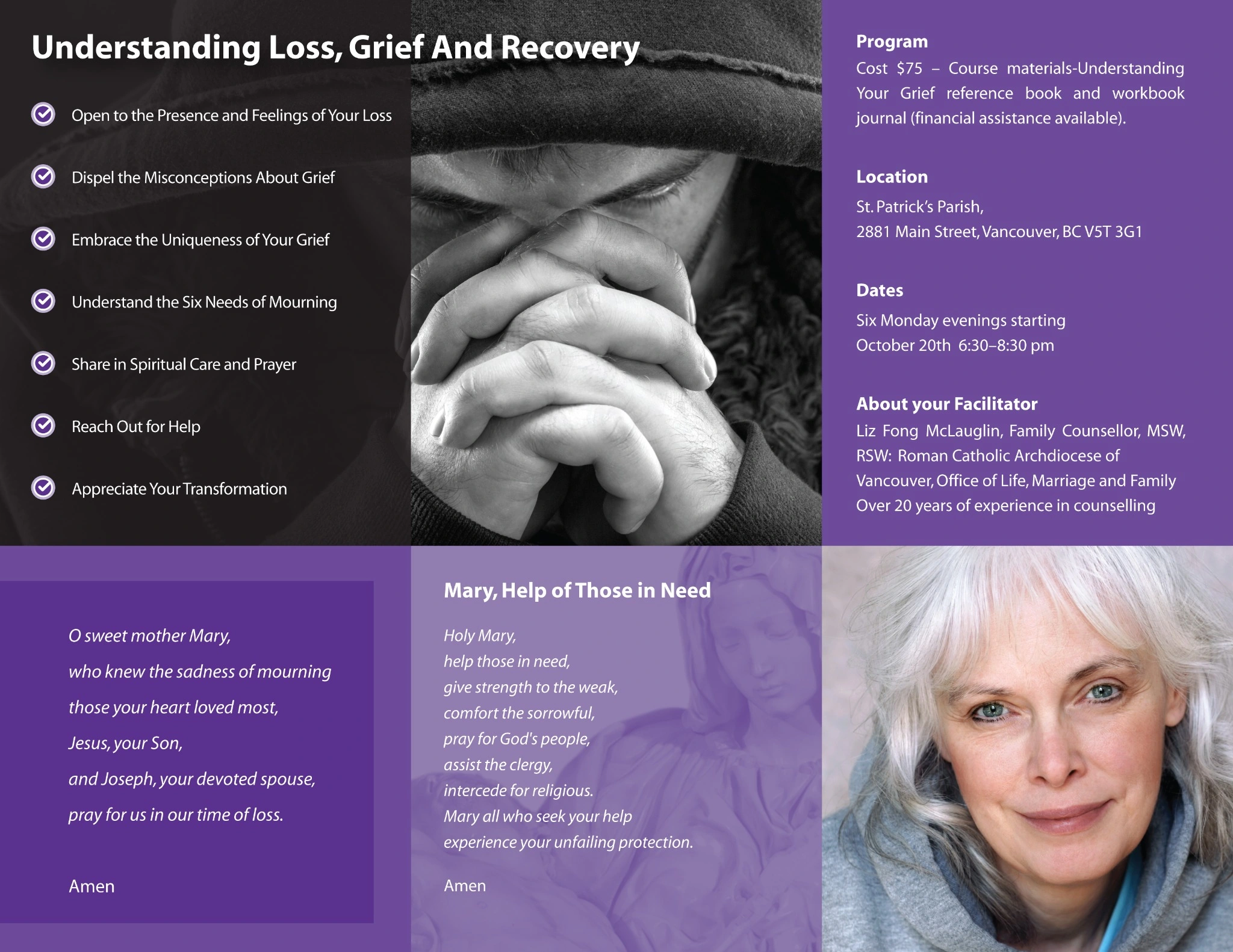Archdiocese of Vancouver — bereavement brochure interior