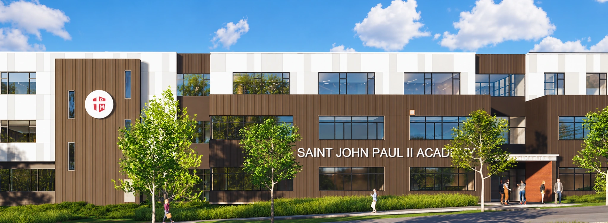 Saint John Paul II Academy exterior rendering