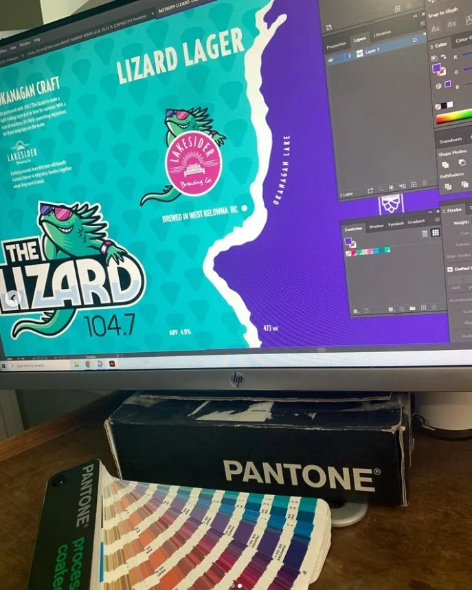 Lizard Lager design process