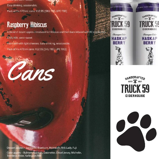 Truck 59 Ciderhouse cans