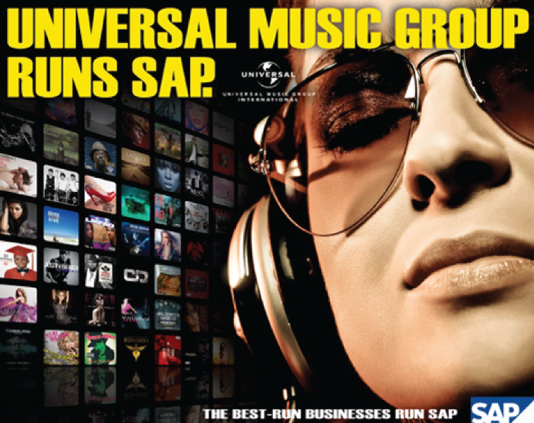 Universal Music Runs SAP — Campaign poster